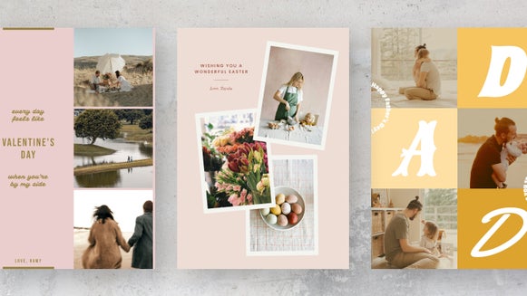 modern greeting card collage examples