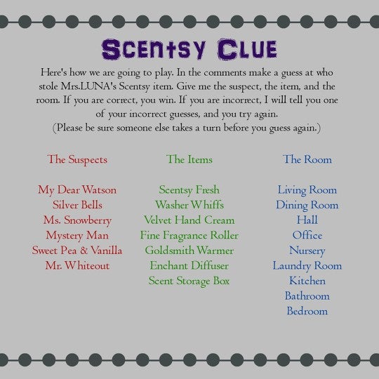 Guess the 2024 scent scentsy game