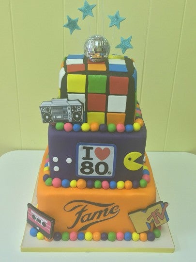 80s themed cake by Courtnibrown17 | BeFunky Photo Editor