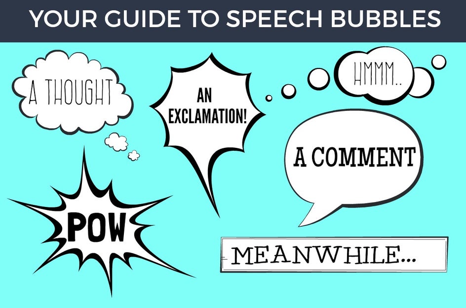 do speech bubbles need speech marks