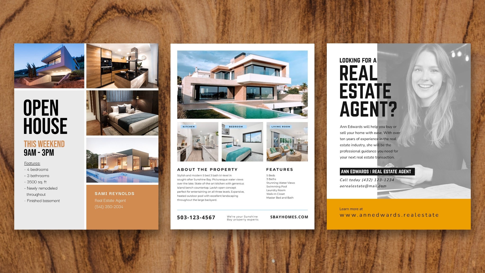 freelance commercial real estate design flyer
