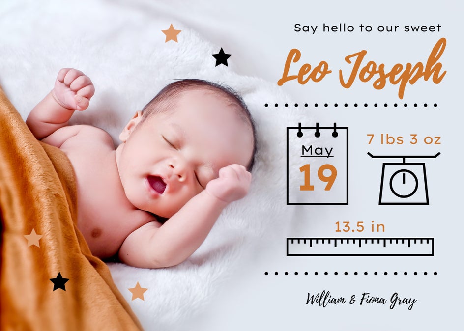 Free baby announcement templates photoshop