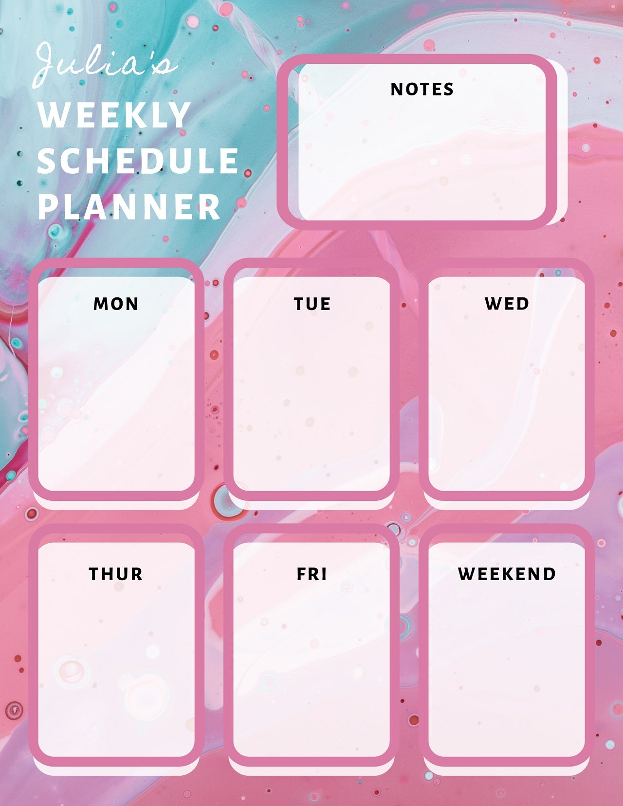 How to Create a Custom Weekly Schedule Planner | Learn BeFunky