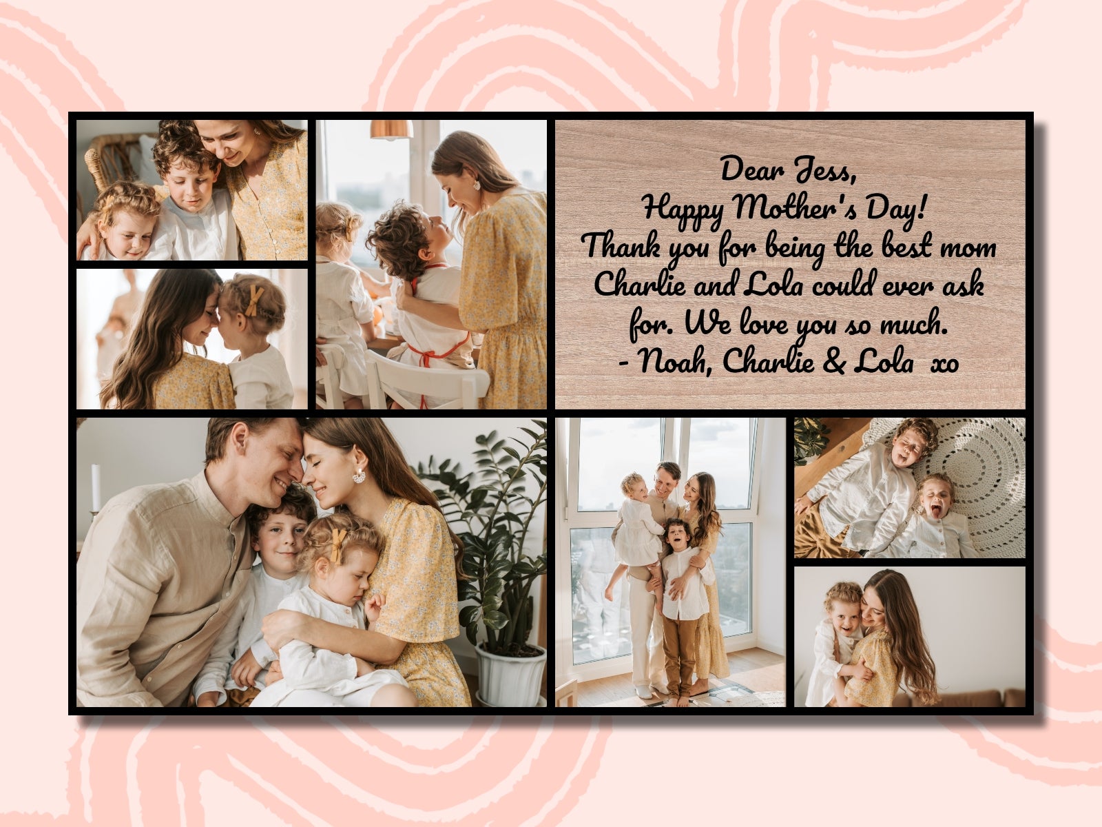 Mother's day collage photo hot sale frame