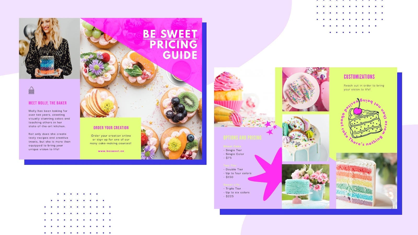 Flyer template with bakery design for brochure Vector Image