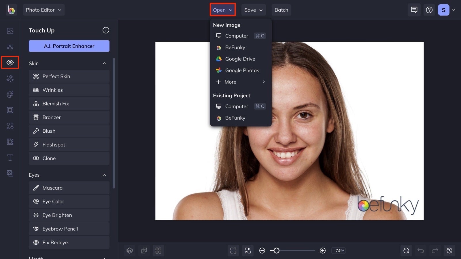 free software desktop face skin brighten