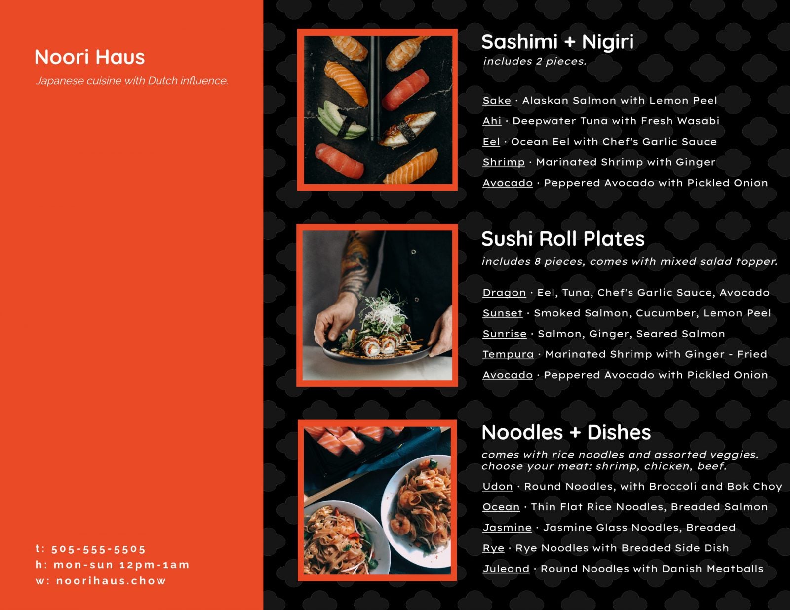 Use a Brochure Template to Make a Restaurant Menu Learn BeFunky