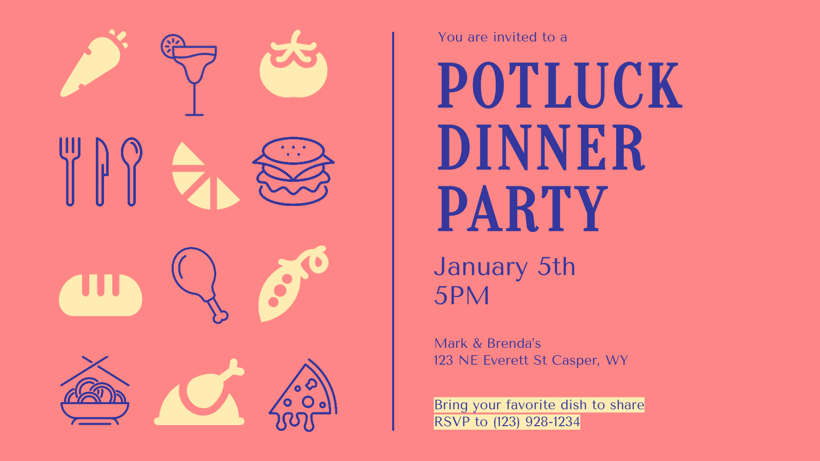 How to Design Your Own Dinner Party Printables | Learn BeFunky