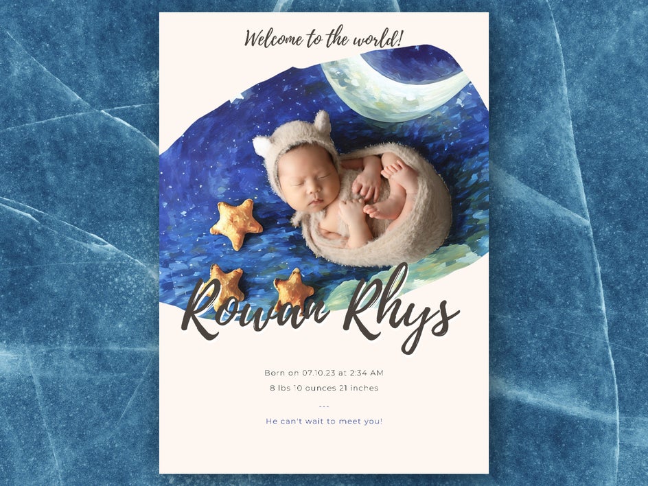 final birth announcement artsy