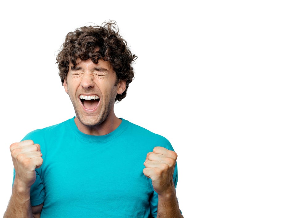 background removed on image of man happy