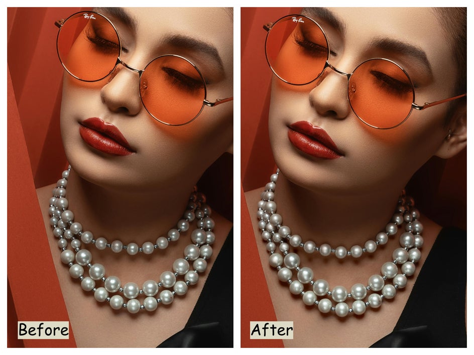 before and after of jewelry sparkling from dodge