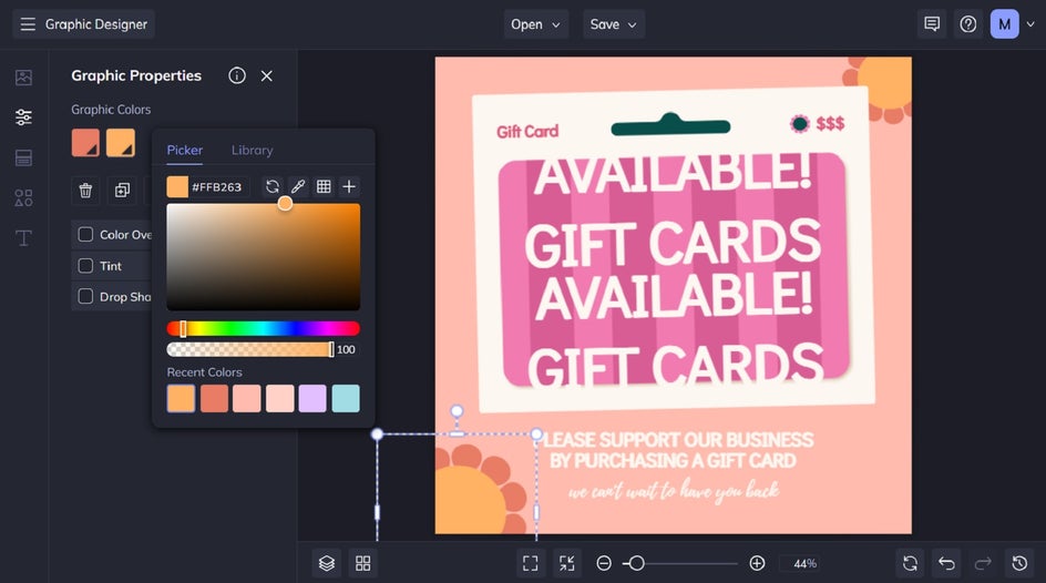 edit social media template colors