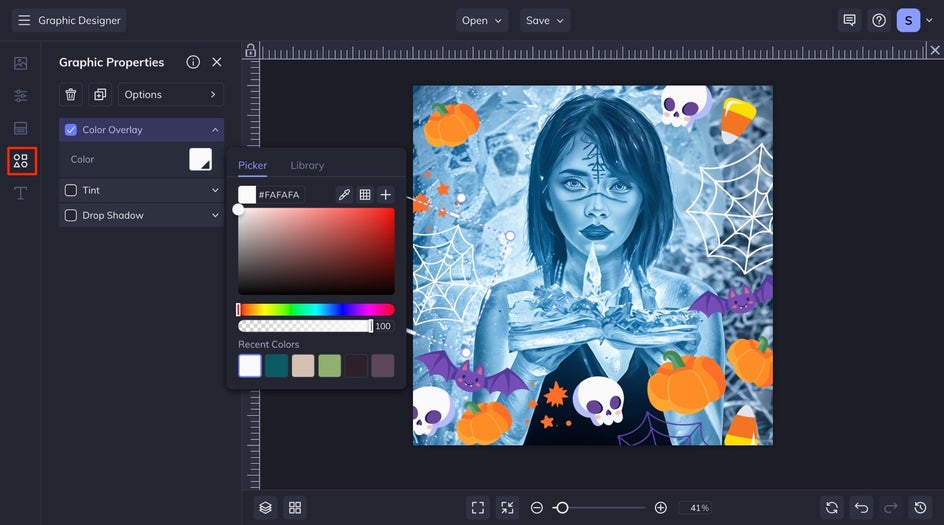 customize halloween graphics on instagram portrait template