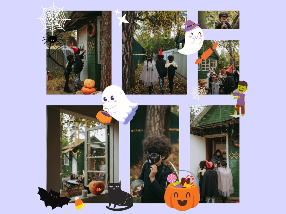 trick or treat overall collage