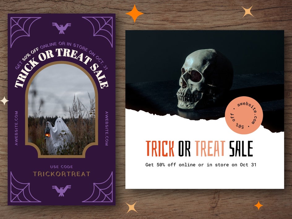 halloween templates for marketing sales