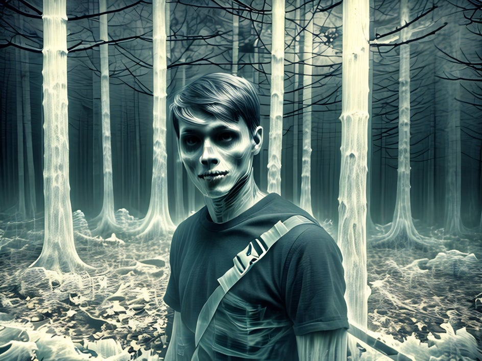 ghoul in forest