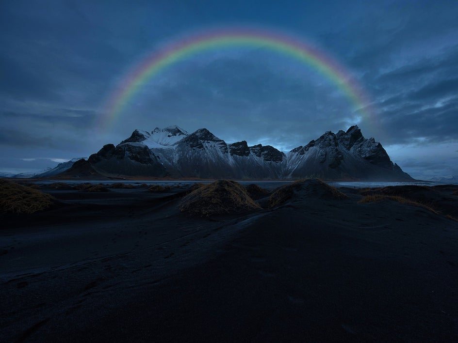 full rainbow underexposed